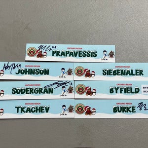 Ontario Reign Locker Room Nameplates Teddy Bear Toss 3107