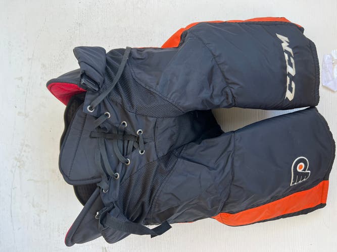 Philadelphia Flyers Pro Stock Used XL CCM Pro Stock Hockey Pants