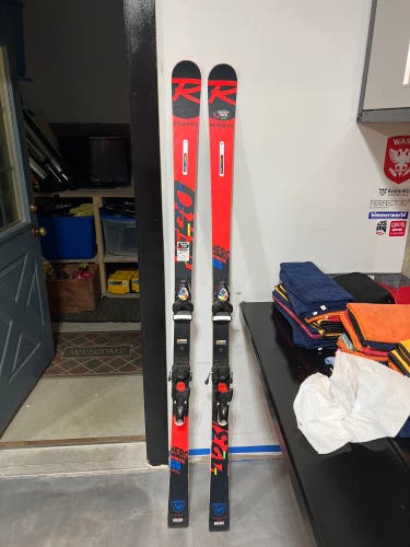 Used 2021 Racing With Bindings Max Din 15 Hero Athlete GS Skis