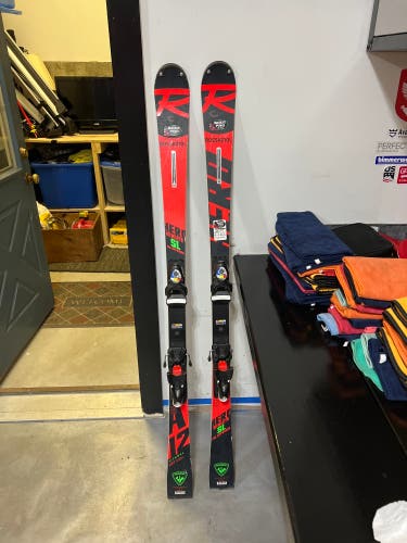 Used 2021 Racing With Bindings Max Din 15 Hero FIS SL Pro Skis