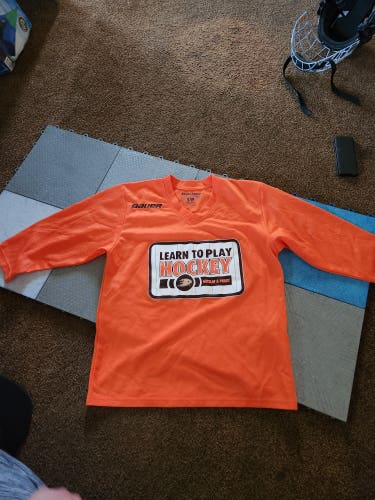 Orange Used Small Bauer Jersey