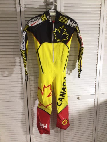 Team Canada Padded Helly Hansen Ski Race Suit sz L