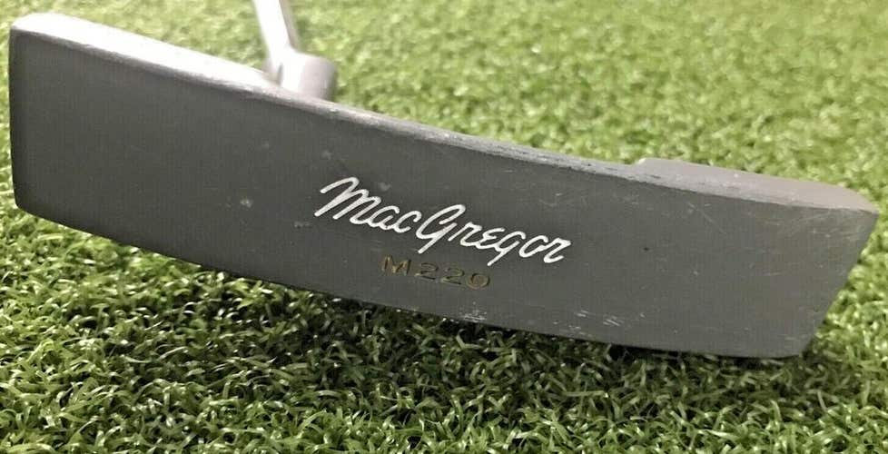 MacGregor Golf M220 Blade Putter  /  RH  / ~35.5" / Nice, Original Grip / dj7278
