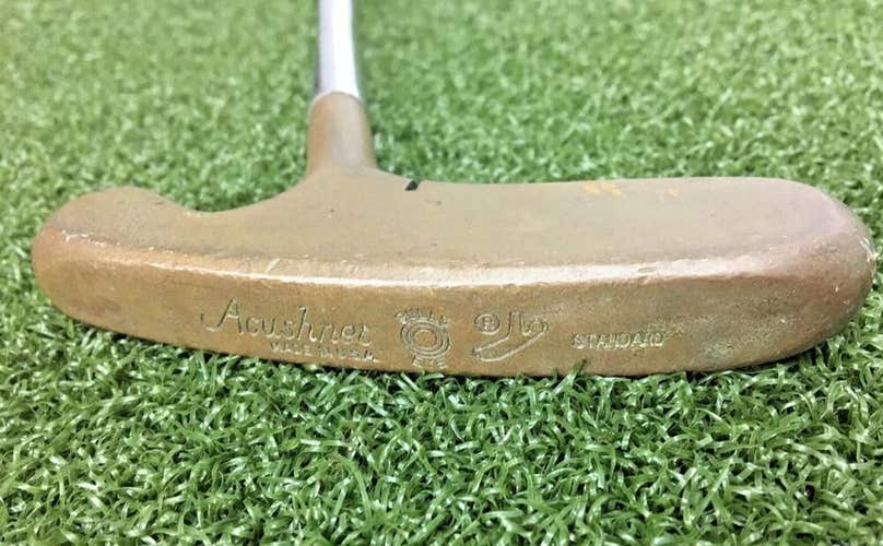 Acushnet Bullseye Standard Putter / RH / Fluted Steel ~34" / New Grip / mm7283