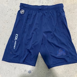 New Colorado Avalanche Player Issued Fanatics Blue  Workout Shorts M, LG
