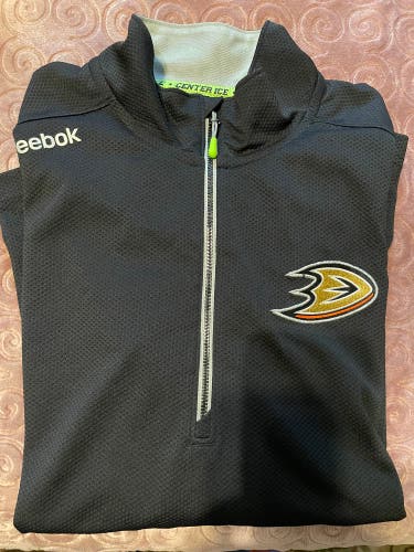 Anaheim ducks 1/4 Zip Team Issued