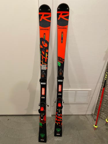 Used Rossignol Racing Hero Athlete SL Pro Skis - 149cm with bindings