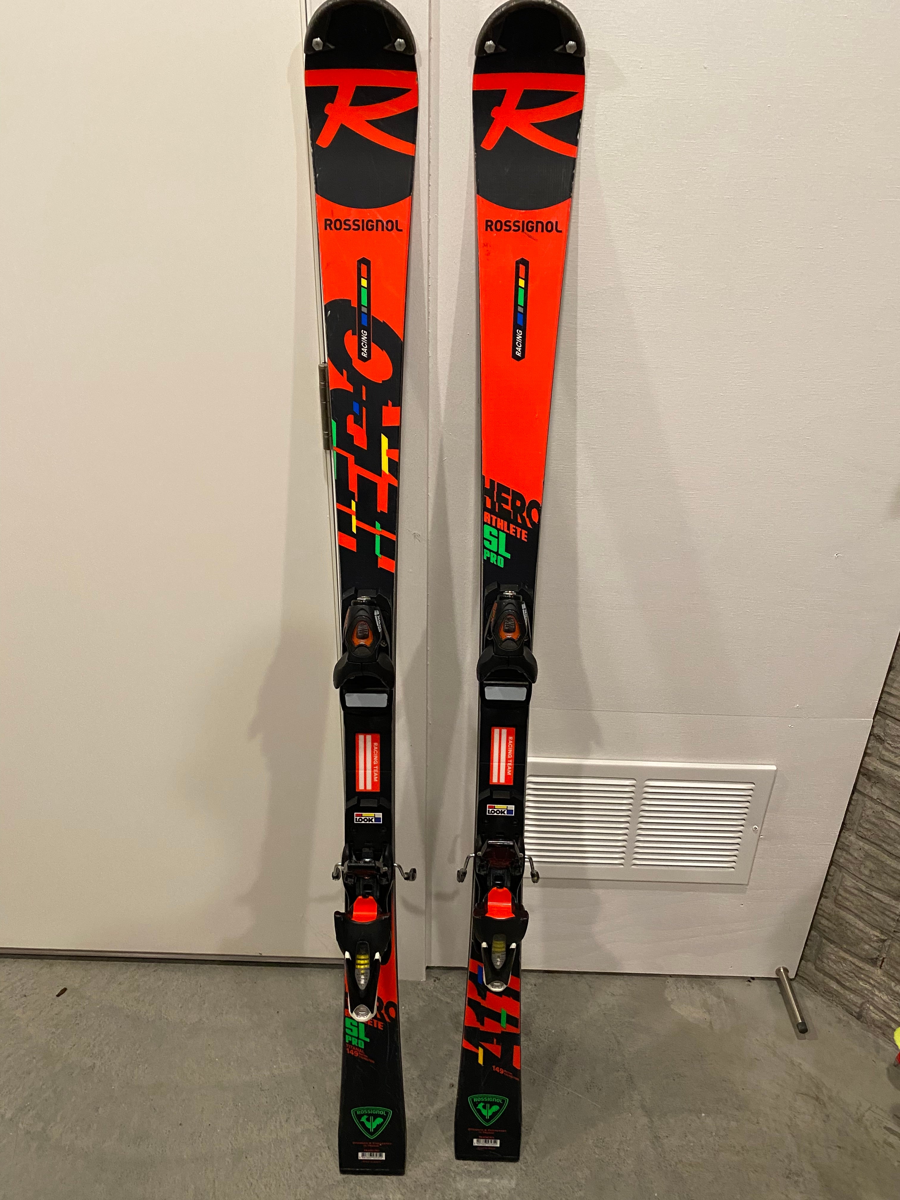 Used Rossignol Racing Hero Athlete SL Pro Skis - 149cm with