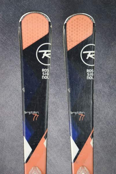 ROSSIGNOL TEMPTATION 77 SKIS SIZE 152 CM WITH LOOK BINDINGS