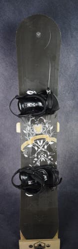LTD SNOWBOARDS SENTRY SNOWBOARD SIZE 159 CM WITH NEW M3 LARGE BINDINGS