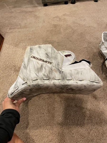 Boston College Used Bauer Supreme 1S Goalie Blocker