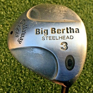 Callaway Big Bertha Steelhead 3 Wood RH / RCH 99 Regular ~42.5" / Cover / mm2882