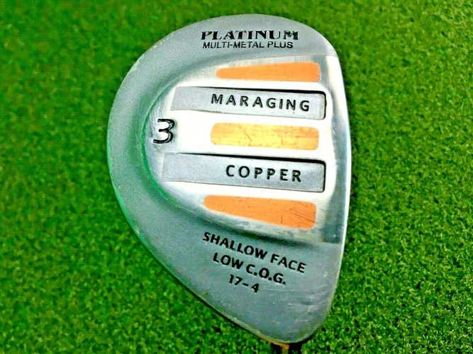 Platinum Maraging Copper Shallow Face 3 Wood / RH / Senior Graphite / gw1460