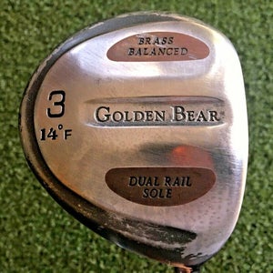 Golden Bear Dual Rail Brass Balanced 3 Wood 14*  RH /  Regular Graphite / mm1281