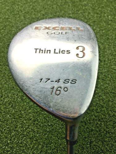 Excell Golf Thin Lies Stainless 3 Wood  / RH / ~42.75" Regular Graphite / gw4093