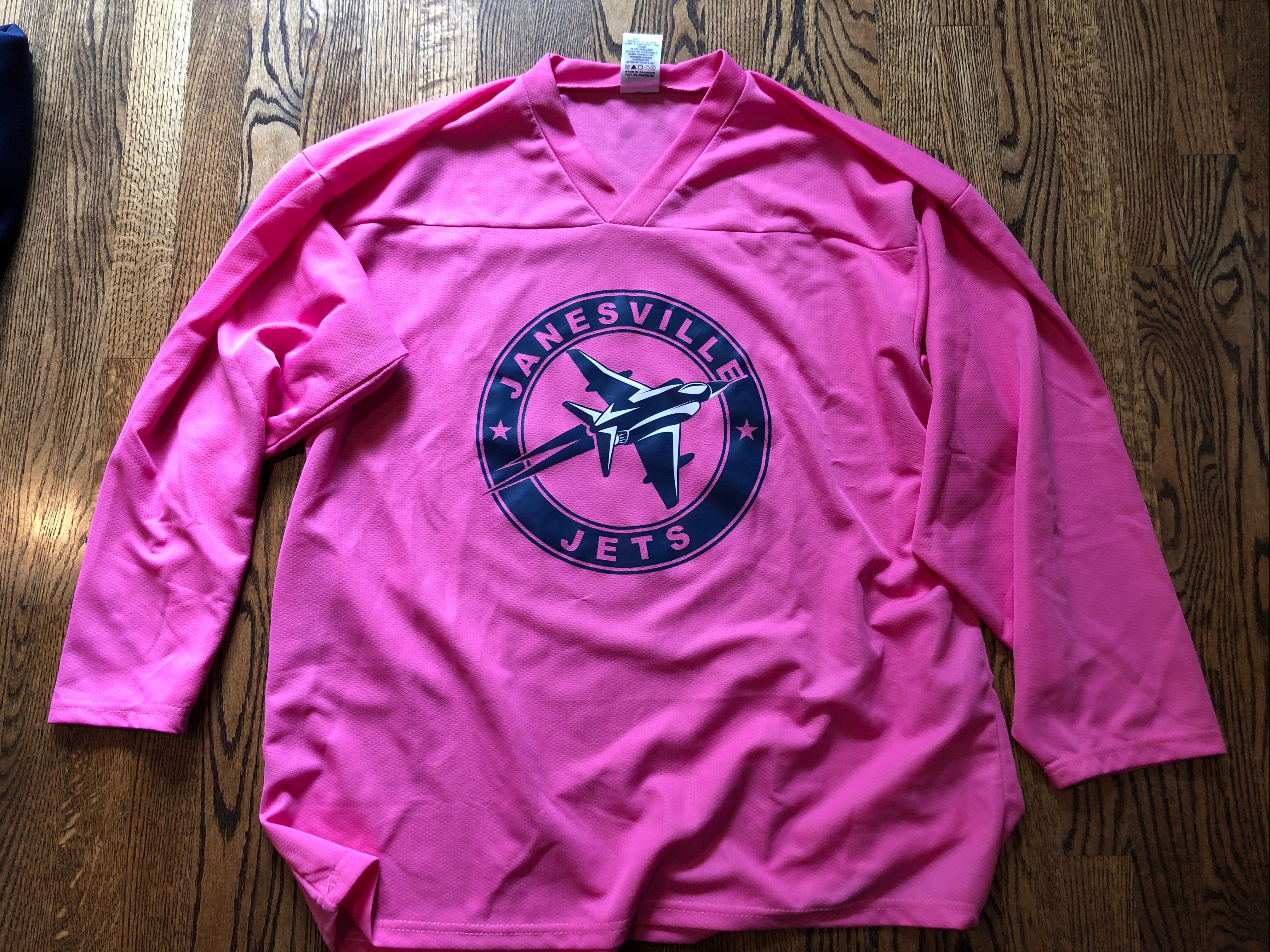 Janesville Jets NAHL Pink Practice Jersey