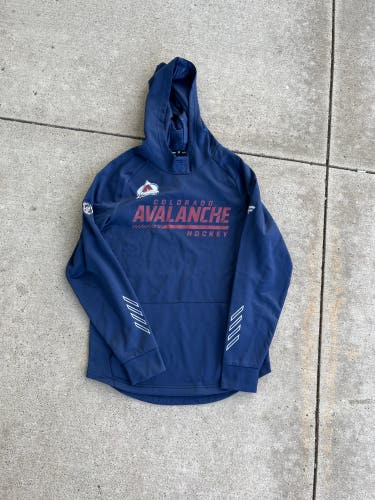 New Blue Fanatics Colorado Avalanche Player Issued Hoodie Medium