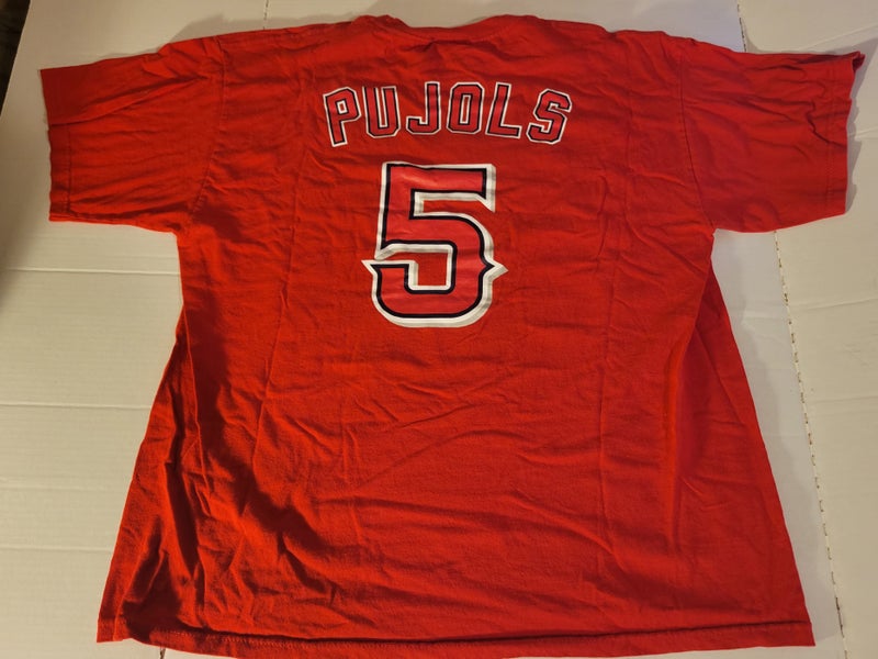 MLB, Shirts, Mlb Albert Pujols Angels Throwback Jersey