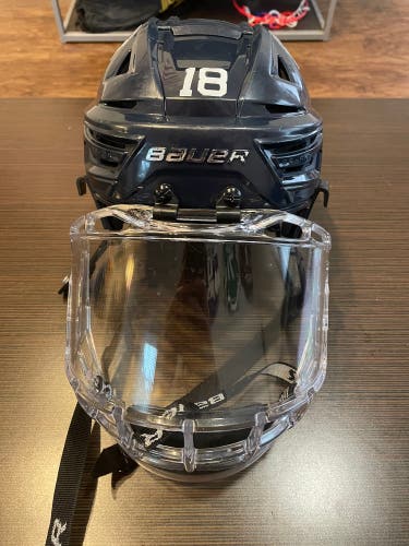 Used Medium Bauer Pro Stock Re-Akt 150 Helmet