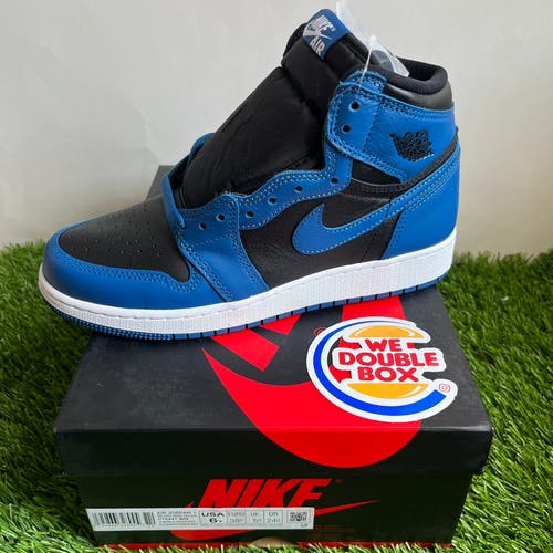 Nike Air Jordan 1 Marina Blue Size 6 Shoes Sneakers GS Gradeschool Jumpman 23 New Ds Deadstock Laces