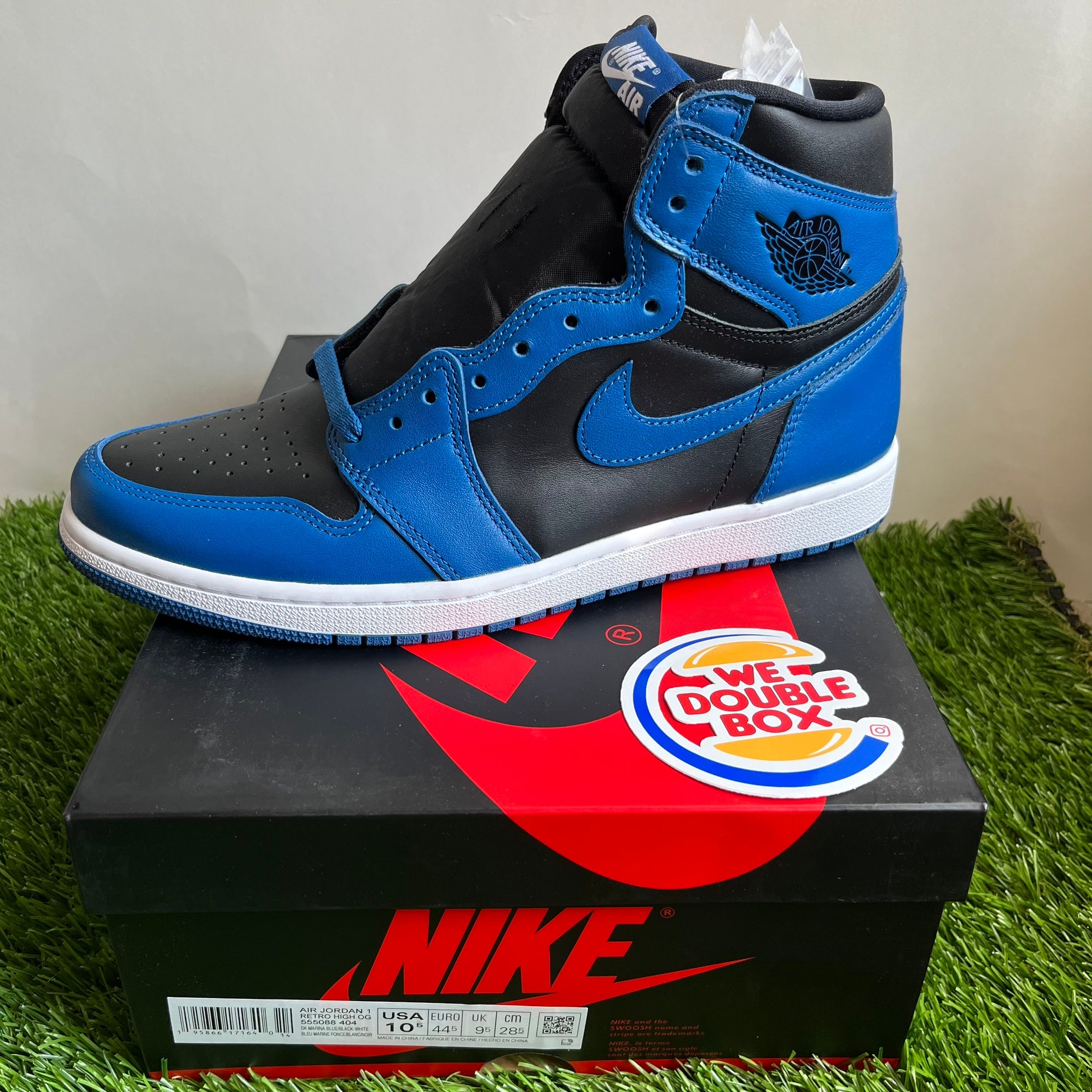 Nike Air Jordan 1 Marina Blue Size 10.5 Shoes Sneakers Jumpman 23 New Adult Ds Deadstock Laces | SidelineSwap