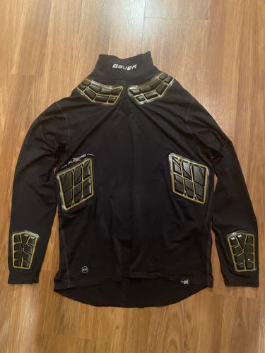 Bauer Elite Padded Kevlar NeckProtect Performance Long Sleeve Shirt Men’s Large