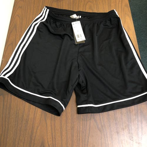New Adidas Black Men's Large Squadra 17 Shorts
