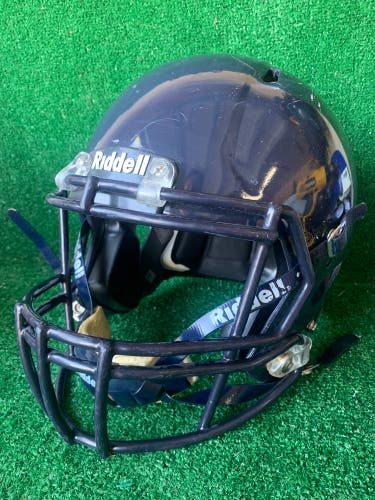 Adult Large - Riddell Speed Football Helmet - Navy Blue