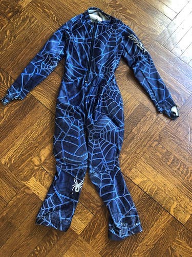 Unisex Spyder GS Suit - kids size 6-8. Blue.