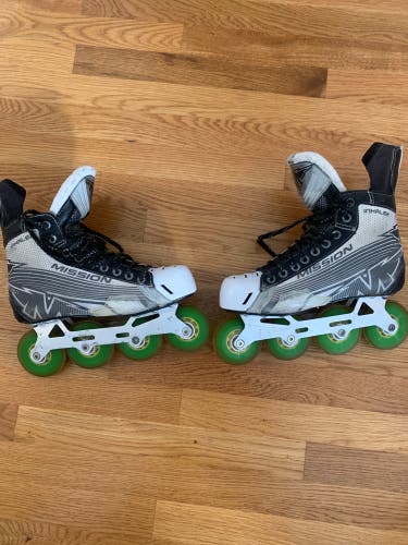 Used Mission Regular Width Size 8.5 Inhaler AC4 Inline Skates