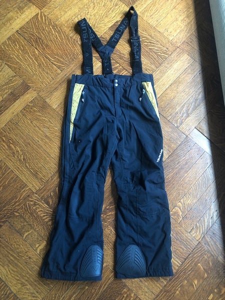 Youth Ski Race Pants size 10 - side zippers (black)