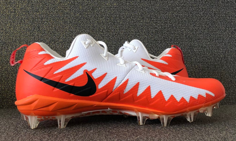 Nike Alpha Menace Pro Low TD P Football Cleats White Orange AJ6606-108 Mens 13