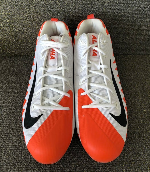 Nike Alpha Menace Pro Low TD P Football Cleats White Orange AJ6606-108 Mens 13