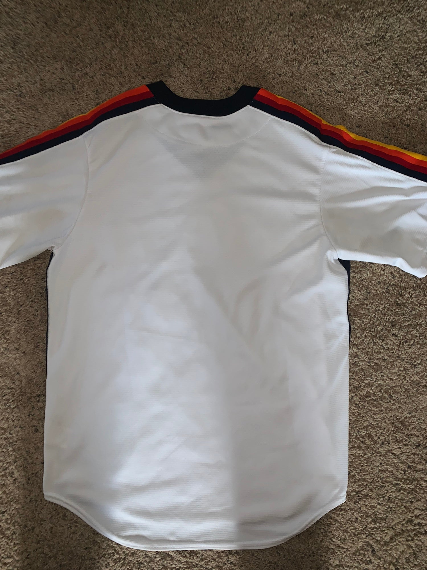 vtg 80s HOUSTON ASTROS mens BASEBALL jersey RAINBOW shirt MLB