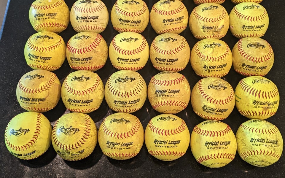 24 Used Rawlings Softballs SidelineSwap