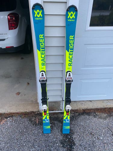 Used 2019 Racing With Bindings Max Din 16 Racetiger SL Skis