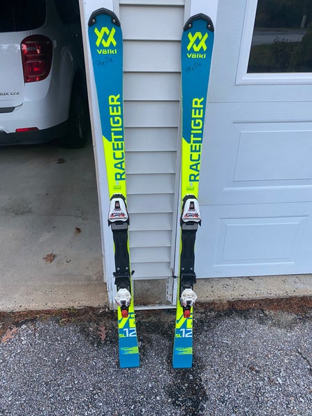 Used 2019 Racing With Bindings Max Din 16 Racetiger SL Skis
