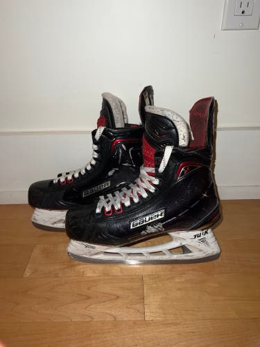 Used Bauer Regular Width Pro Stock Size 7 Vapor 1X 2.0 Hockey Skates