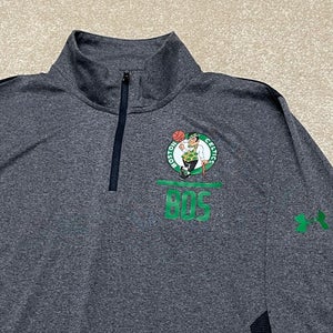 Boston Celtics Sweatshirt Men Medium NBA Basketball Under Armour Combine Sweater