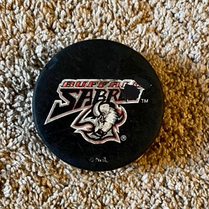 Retro Buffalo Sabres NHL Hockey Puck