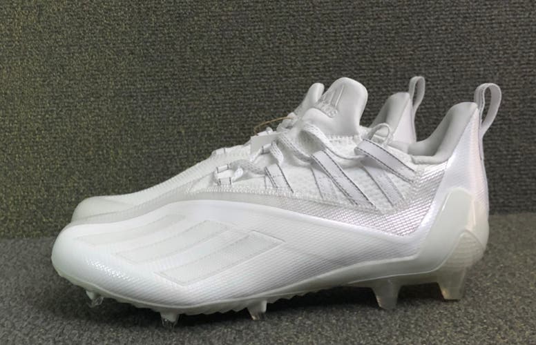 Adidas Adizero 11.0 Football Cleats Cloud White FX0439 Mens size 9.5 Triple