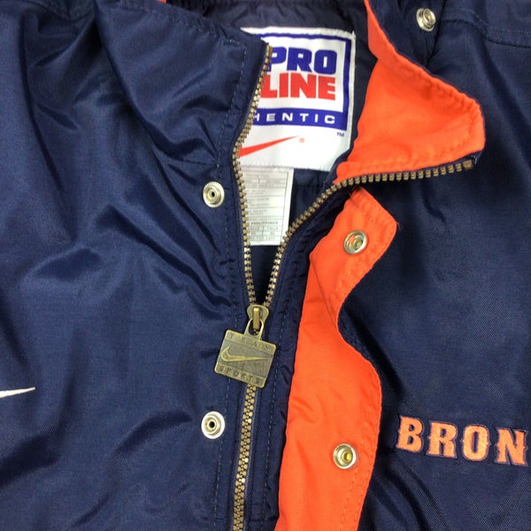 Vintage Starter Jacket Denver Broncos Pro Line NFL Zip Puffer