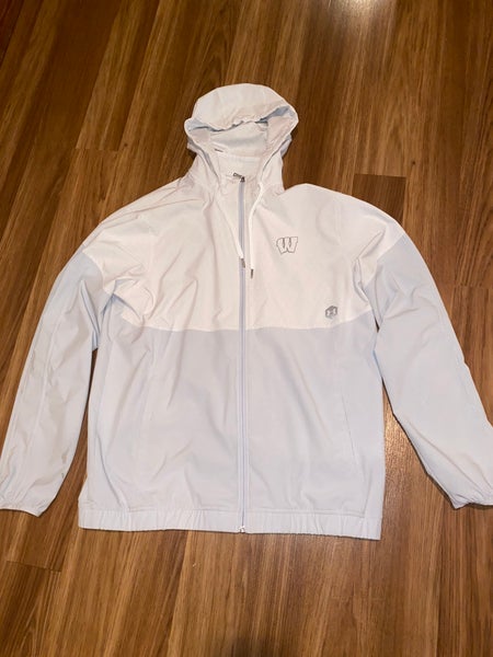 New Wisconsin Badgers Hockey Team Issued Under Armour Lightweight Performance Jacket Men’s Medium