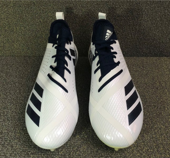Adidas Adizero 5-Star 7.0 Football Cleats White Navy Blue DA9549 Mens size 9