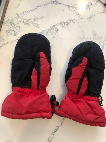 Scott Youth Medium (size 5.5) red ski mittens - fleece lined