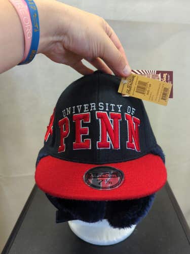 NWT University Of Pennsylvania Stall&Dean Winter Fitted Hat 7 3/8 NCAA