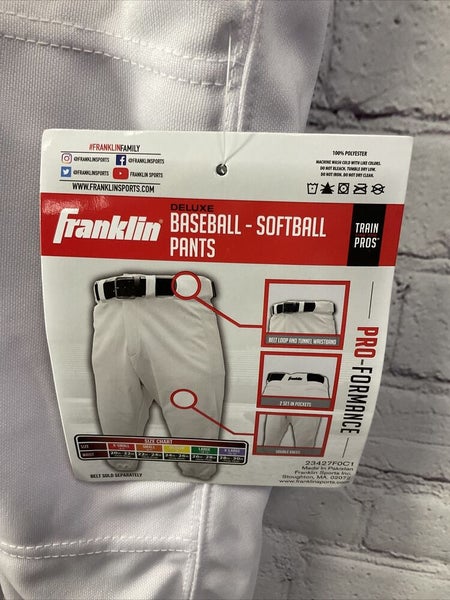 Franklin Deluxe Youth Unisex Baseball Pants Size X-Small New With Tags