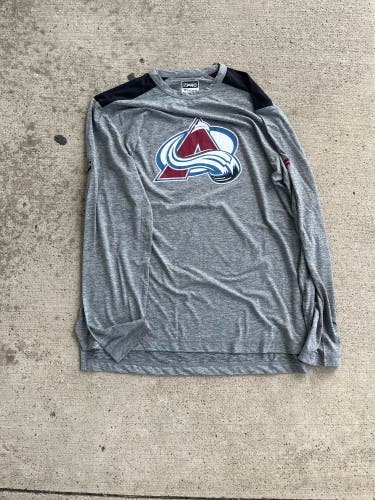 New Fanatics Colorado Avalanche Player Issued Long Sleeve Shirt 2021-22