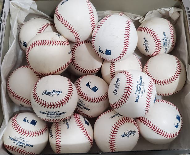Used Rawlings Official Major League Baseballs 24 Pack (2 Dozen)