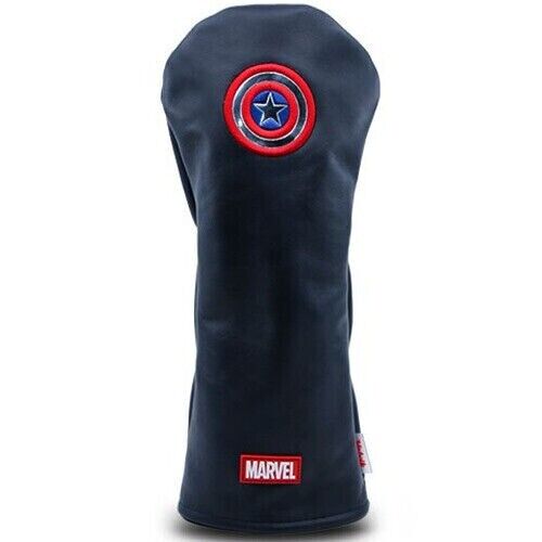Volvik - Marvel Captain America - Navy 100% Leather Driver Golf Club Head Cover